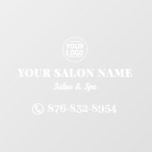 サロン連絡先詳細編集可能ウィンドウクリング ウィンドウサイン (シート)