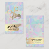 サロン鋏と髪 | ビューティー 名刺 (正面/裏面)