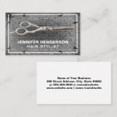 サロン鋏 |ブリックウォールライト名刺 名刺 (正面/裏面)