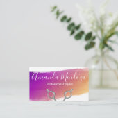 サロン鋏 |ブ芸術的ラシ 名刺 (スタンド正面)