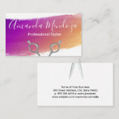 サロン鋏 |ブ芸術的ラシ 名刺 (正面/裏面)