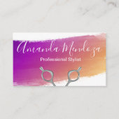 サロン鋏 |ブ芸術的ラシ 名刺 (正面)