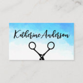 サロン鋏 |女性の髪 名刺 (正面)