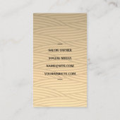 サロン鋏 |織りパターン 名刺 (裏面)