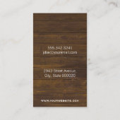 サロン鞘 | ウッド 名刺 (裏面)