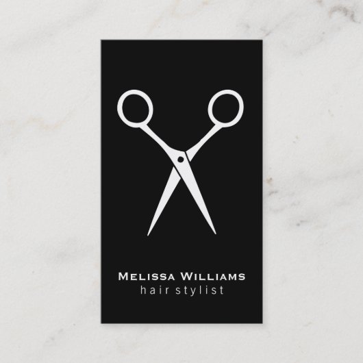 サロン鞘 |白 名刺 (正面)