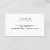 サロン顧客ロイヤリティ6パンチグリッターボーク ロイヤリティカード (裏面)