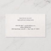 サロン顧客ロイヤリティ6 Punch Silver Sequin ロイヤリティカード (裏面)