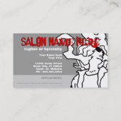 サロン(アポイントメントカード)に沿って 予約カード (裏面)