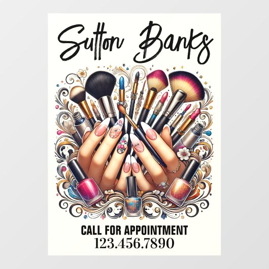 サロン ウィンドウサイン (シート)