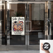 サロン ウィンドウサイン (オフィスドア)