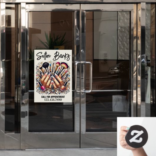 サロン ウィンドウサイン (オフィスドア)