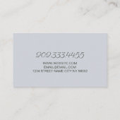 サロン&スパエステティシャン 名刺 (裏面)