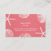 サロン&スパコーラルレッドビーチシーシェル 名刺 (裏面)