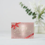 サロン&スパバラ金ゴールドクリスマスプレゼント証明書 割引カード (スタンド正面)