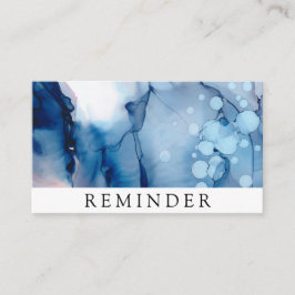 *~*サロン&スパブルーシック抽象芸術 芸術的 予約カード