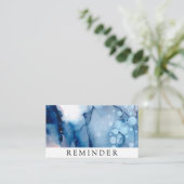 *~*サロン&スパブルーシック抽象芸術 芸術的 予約カード (スタンド正面)