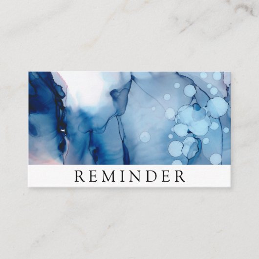 *~*サロン&スパブルーシック抽象芸術 芸術的 予約カード (正面)