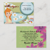 サロン/スパヘアネイリスト美しい 名刺 (正面/裏面)