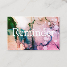 *~*サロン&スパ桃色抽象芸術シック 予約カード