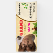 サロン＆スパ グランドオープンバナー 横断幕 (縦)