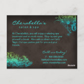 サロン スパ フローラル ポストカード パンフレット (裏面)