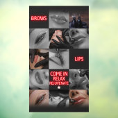 サロン スパ 眉 リップ 来店 リラックス リジュビネート ウィンドウサイン (シート3)