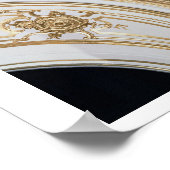 サロン・デの天井パネル、サイチェとキューピッド ポスター (角)