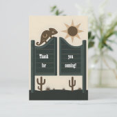 サロン ドアのカメレオン サンキューカード (スタンド正面)