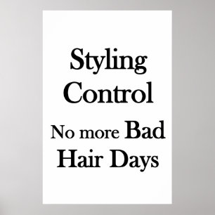 サロン バーバーショップ ポスター スタイリング コントロール 悪いヘアカットをしない
