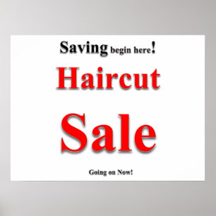 サロン バーバーショップ ポスター ヘアカット セール！