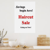 サロン バーバーショップ ポスター ヘアカット セール 割引 (キッチン)