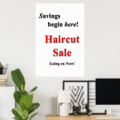 サロン バーバーショップ ポスター ヘアカット セール 割引 (ホームオフィス)