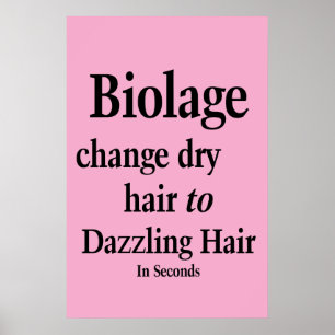サロン バーバーショップ ポスター ヘア ドライ トゥ ダズ Biolage 