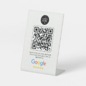 サロン&マツエクスタジオ向けGoogleレビューQRコードサイン 台座サイン (正面)