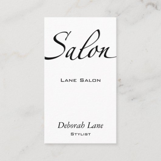 サロン 名刺 (正面)