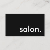 サロン。 名刺 (正面)