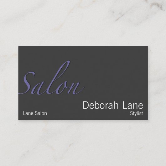 サロン 名刺 (正面)