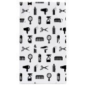 サロン&理容師ヘアドレッサーパターンカスタムの色 スモールペーパーバッグ (裏面)