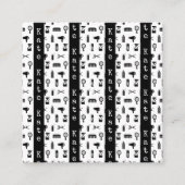 サロン&理容師ヘアドレッサーパターン名前をカスタムする コーリングカード (正面)