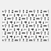 サロン&理容師美容師パタカスタムーン色 ラッピングペーパーシート (正面2)