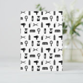 サロン&理容師美容師パタカスタムーンBGカラー サンキューカード (スタンド正面)