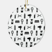 サロン&理容師美容師パタカスタムーンBGカラー セラミックオーナメント (左)