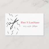 サロン、美容師、美容師名刺 名刺 (正面)