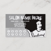 サロン(50%オフ)に沿って文字列を送信 ロイヤリティカード (裏面)