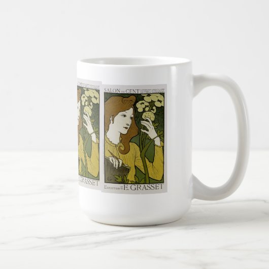 サロンdesのセントの~ Exposition de E. Grasset コーヒーマグカップ (右)