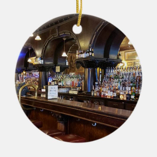 サロンNo 10サウスダコタ州デッドウッド セラミックオーナメント (正面)