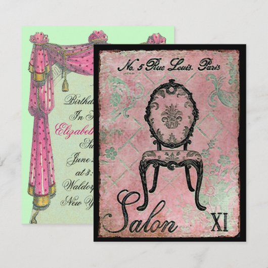 サロンXI ～招待状 招待状 (正面/裏面)