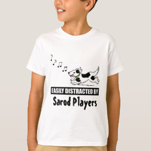 サロードプレイヤーに気を取られやすい漫画の犬 Tシャツ