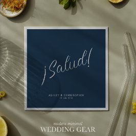 サロー！インディゴブルーミニマル任意の大事な行事カクテル スタンダードカクテルナプキン